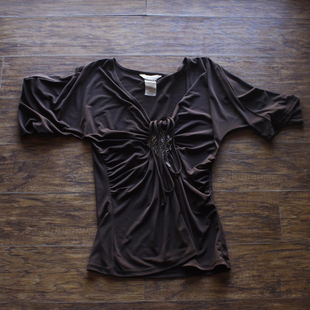 speechless brown blouse